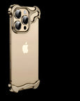 Irregular Metal Bumper Phone Case IPhone 13 14 15 16 Pro Max Plus with Lens Film Protection