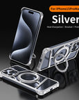 Metal Magnetic Stand Phone Case For Iphone 14 15 16 Pro Max