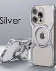 Metall Aluminium MagSafe Stand Telefon Fall Für iPhone 13 14 15 16 Pro Max