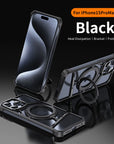 Metal Magnetic Stand Phone Case For Iphone 14 15 16 Pro Max