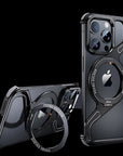 Magnetic Metal Snap-on Phone Case For Iphone 13 14 15 16 Pro Max Z Shape
