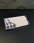 Alien Unregelmäßige Metall-Telefonhülle für Samsung Galaxy S23 S24 Ultra Plus