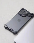 Irregular Metal Bumper Phone Case IPhone 13 14 15 16 Pro Max Plus with Lens Film Protection