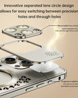 Metal Heat Dissipation Phone Case For iPhone 13 12 14 15 16 Pro Max