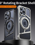 Metal Magnetic Stand Phone Case For Iphone 14 15 16 Pro Max