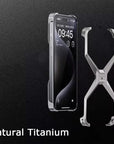 Metall Randlose Telefon Fall Für iPhone 13 14 15 16 Pro Max Aluminium