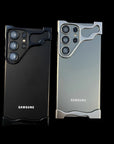 Alien Unregelmäßige Metall-Telefonhülle für Samsung Galaxy S23 S24 Ultra Plus