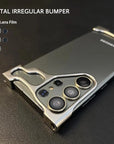 Alien Unregelmäßige Metall-Telefonhülle für Samsung Galaxy S23 S24 Ultra Plus
