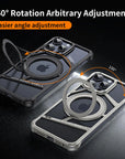 Metal Magnetic Stand Phone Case For Iphone 14 15 16 Pro Max