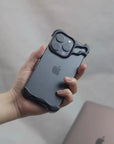 Irregular Metal Bumper Phone Case IPhone 13 14 15 16 Pro Max Plus with Lens Film Protection
