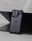 Irregular Metal Bumper Phone Case IPhone 13 14 15 16 Pro Max Plus with Lens Film Protection
