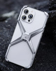 Metall Randlose Telefon Fall Für iPhone 13 14 15 16 Pro Max Aluminium