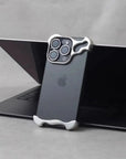 Irregular Metal Bumper Phone Case IPhone 13 14 15 16 Pro Max Plus with Lens Film Protection