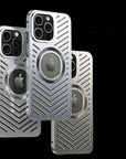 Metal Heat Dissipation Magnetic Phone Case For IPhone 13 12 14 15 16 Pro Max