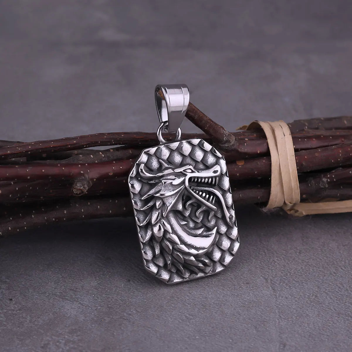 Vikings Vintage Dragon Head Pendant Gothic