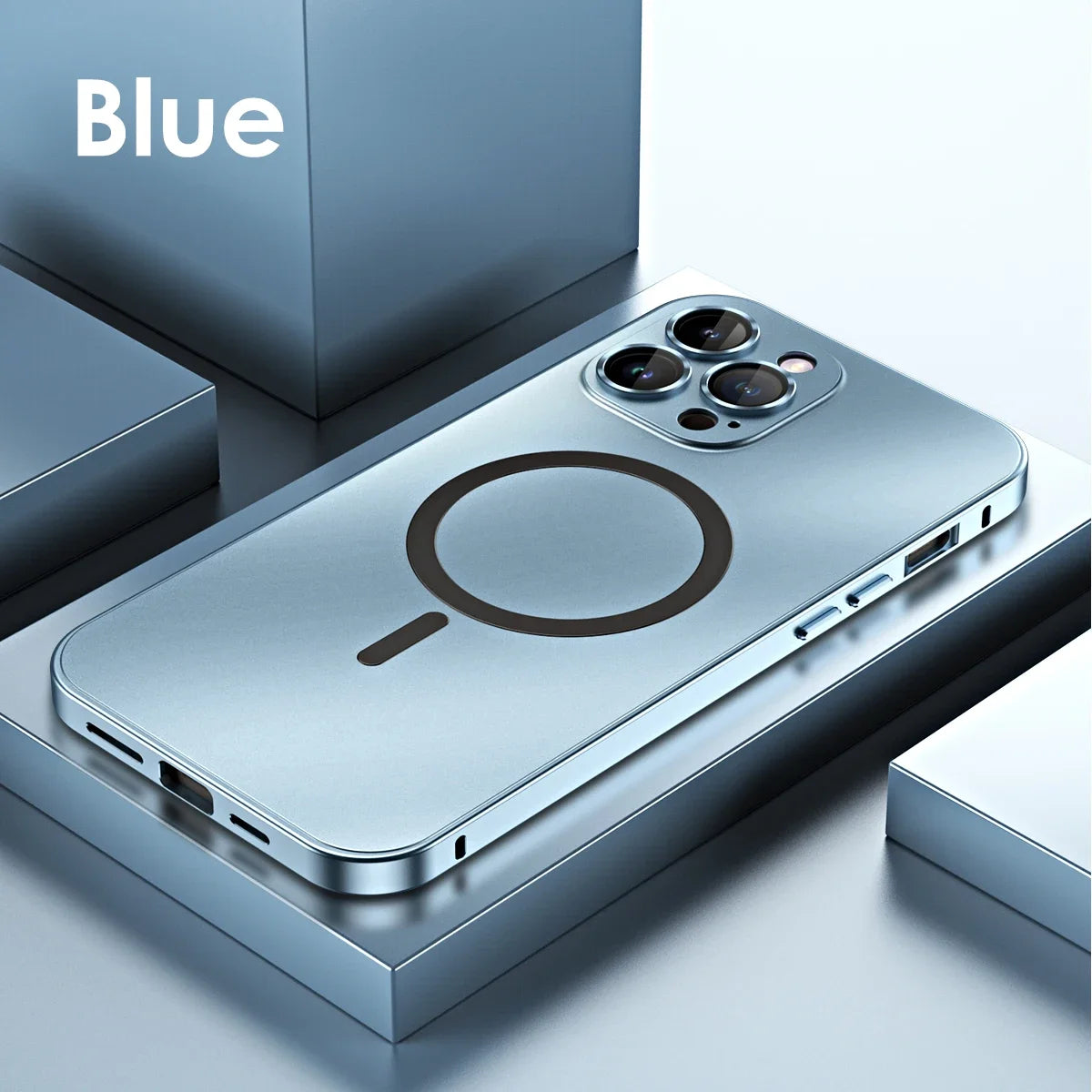 Metal Frame Phone Case For Iphone 13 12 14 15 16 Pro Max