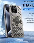Metal Heat Dissipation Magnetic Phone Case For IPhone 13 12 14 15 16 Pro Max
