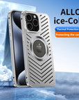 Metal Heat Dissipation Magnetic Phone Case For IPhone 13 12 14 15 16 Pro Max