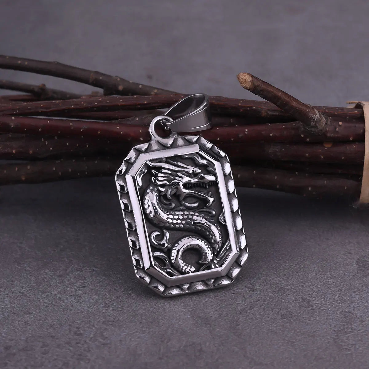 Vikings Vintage Dragon Head Pendant Gothic