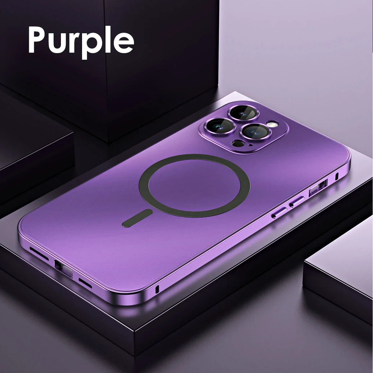 Metal Frame Phone Case For Iphone 13 12 14 15 16 Pro Max