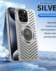 Metal Heat Dissipation Magnetic Phone Case For IPhone 13 12 14 15 16 Pro Max
